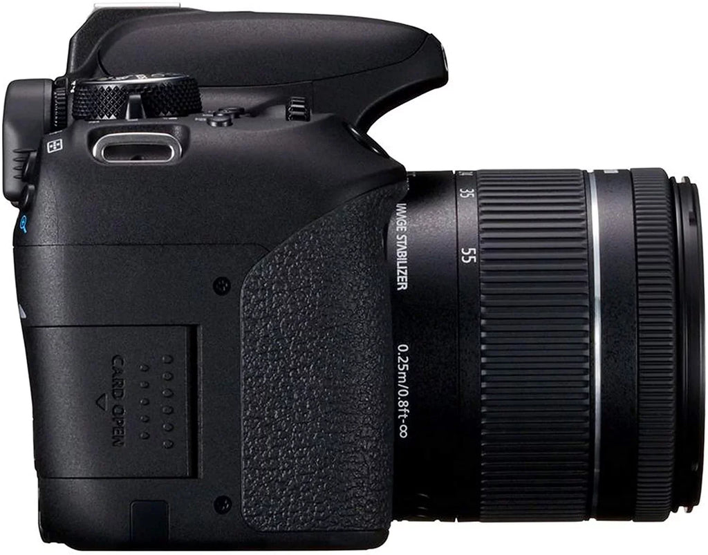 Canon EOS 800D Rebel T7i DSLR Camera w/EF-S 18-55mm F/4-5.6 is STM Zoom Lens + 75-300mm F/4-5.6 III Lens + 128GB Memory + Case + Tripod + Filters 38pc Bundle