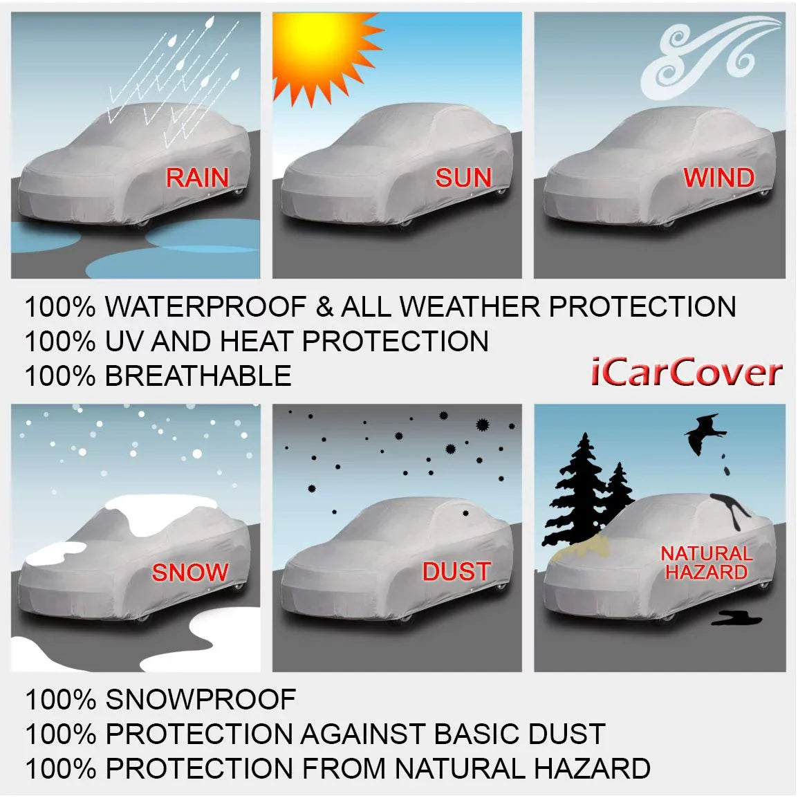 Custom Car Cover Fits: [Mini Cooper Convertible] 2014-2023 Waterproof All-Weather