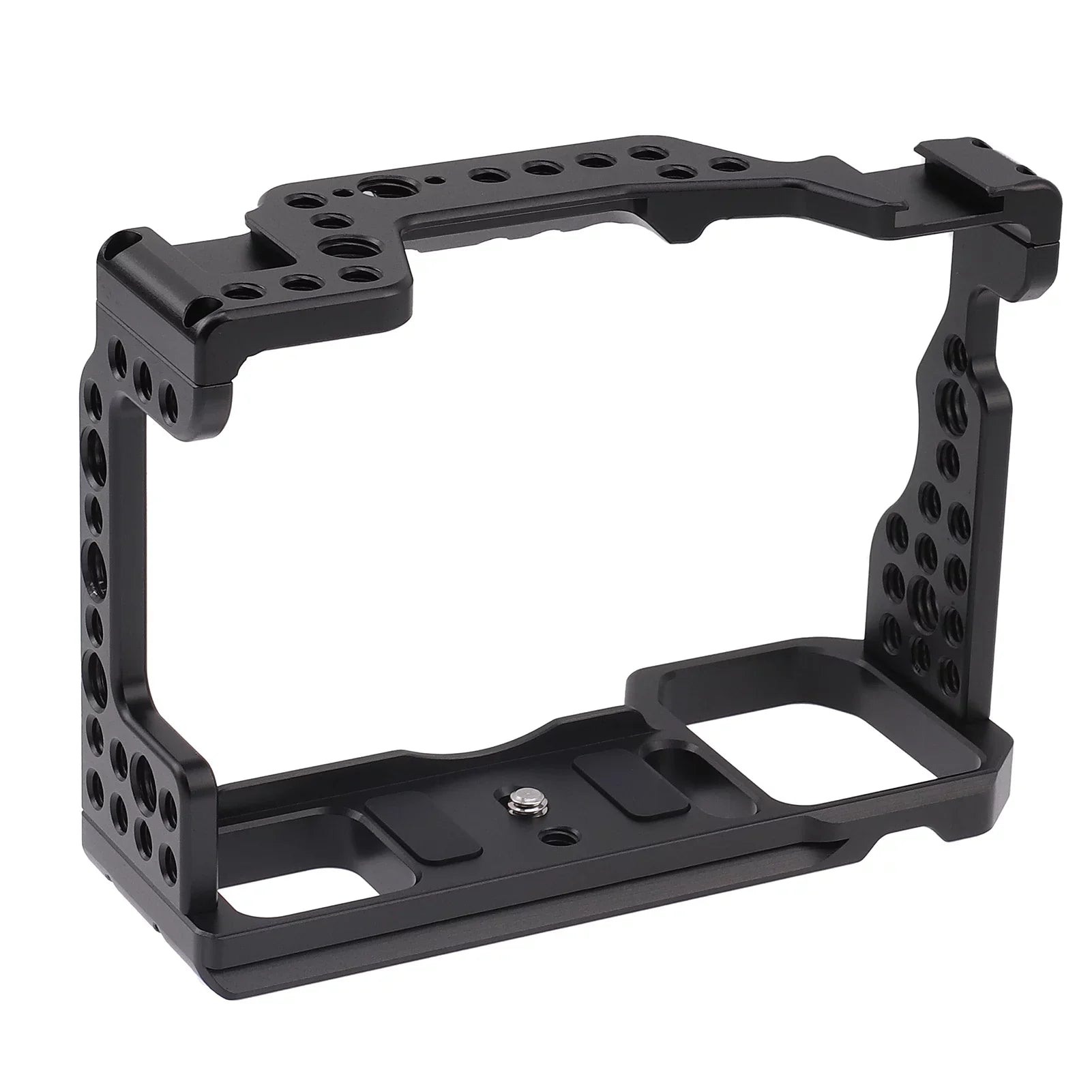 Htovila Camera Cage Aluminum Alloy Video Cage Replacement for Sony A7M3 A7R3 A9 Mirrorless Camera with Cold Shoe Mount 1/4 Inch & 3/8 Inch Screw Holes