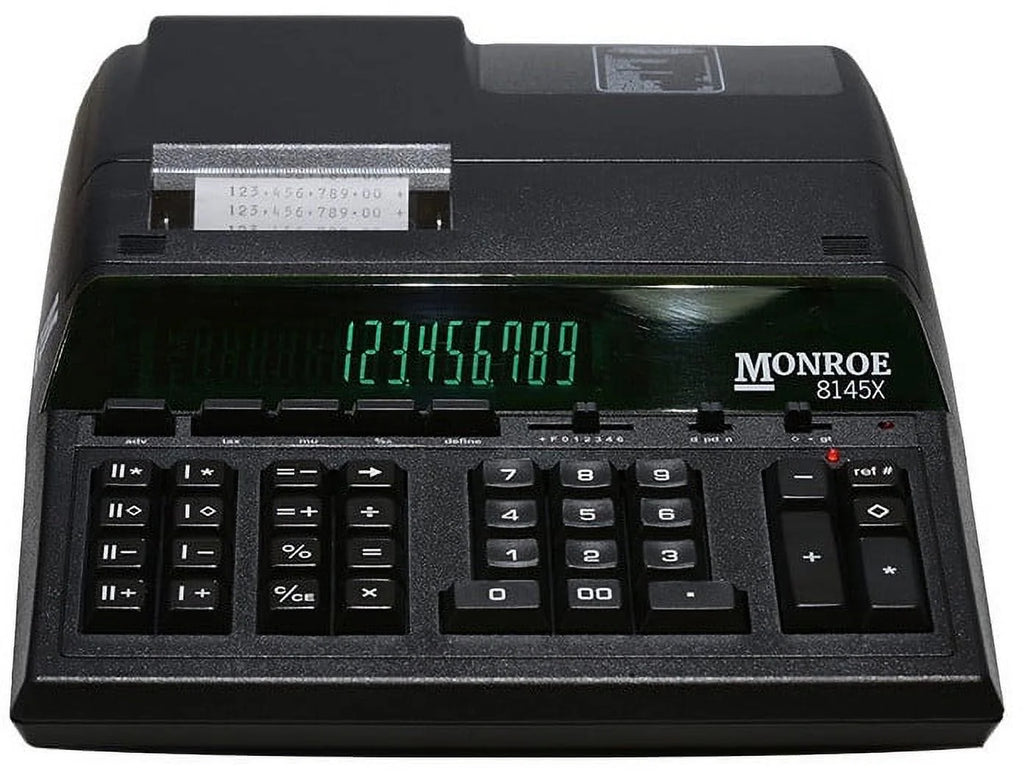 Monroe 8145X 14-Digit Printing Calculator With Large Display for Big Budgets