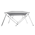 New Pontoon Bimini Top Boat Cover 4 Bow 54" H 67" - 72" W 8 ft. Long Gray
