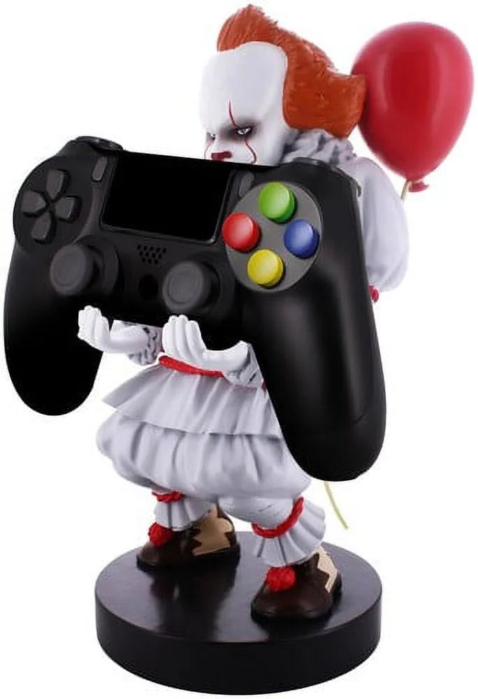 Exquisite Gaming: Warner Bros: Pennywise - Original Mobile Phone & Gaming Controller Holder, Device Stand, Cable Guys, IT Licensed Figure