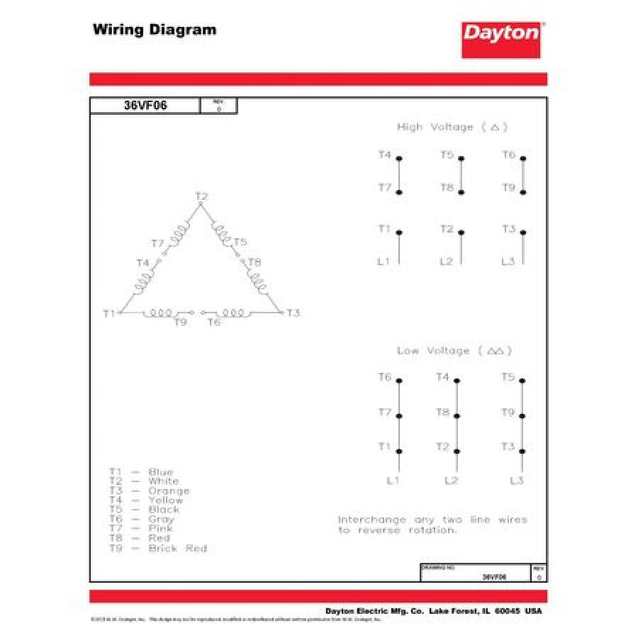 Dayton GP Motor,7 1/2 ,1,175 RPM,230/460V 36VF06