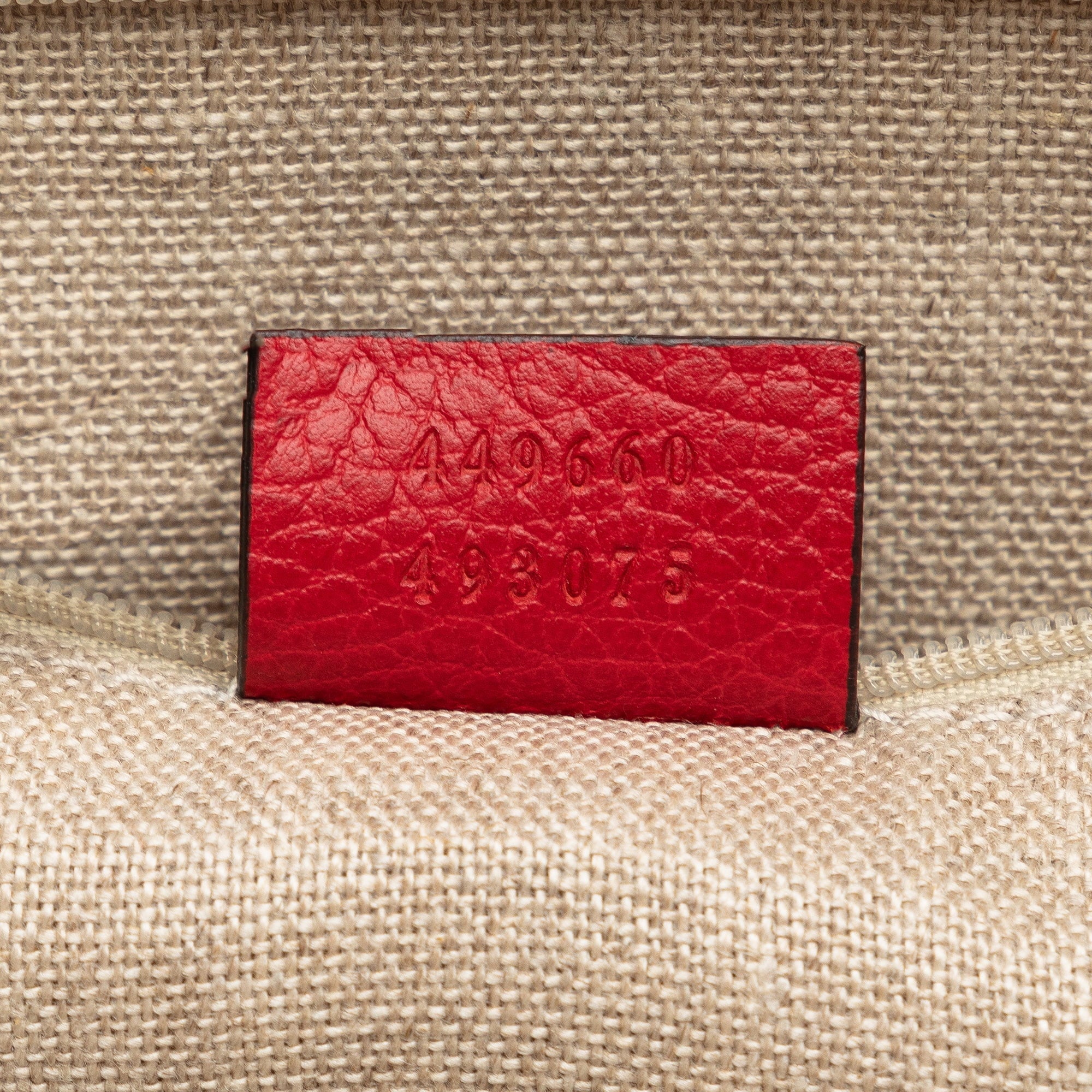 Pre-Owned Authenticated Gucci Convertible GG Charm Dome Satchel Calf Leather Red Unisex (Good)