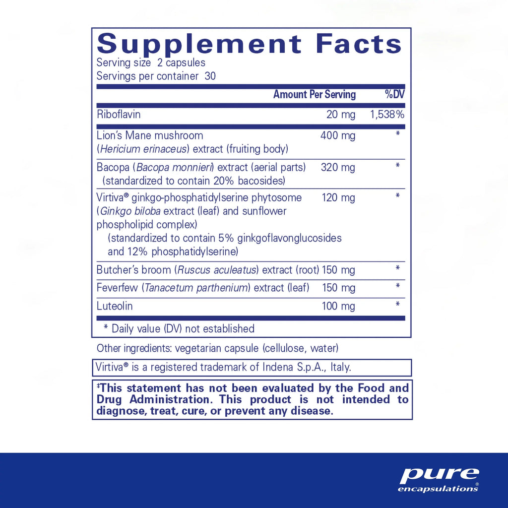 Pure Encapsulations Brain Reset | Supports Concentration, Clarity, and Memory Associated with Brain Fog | 60 Capsules*