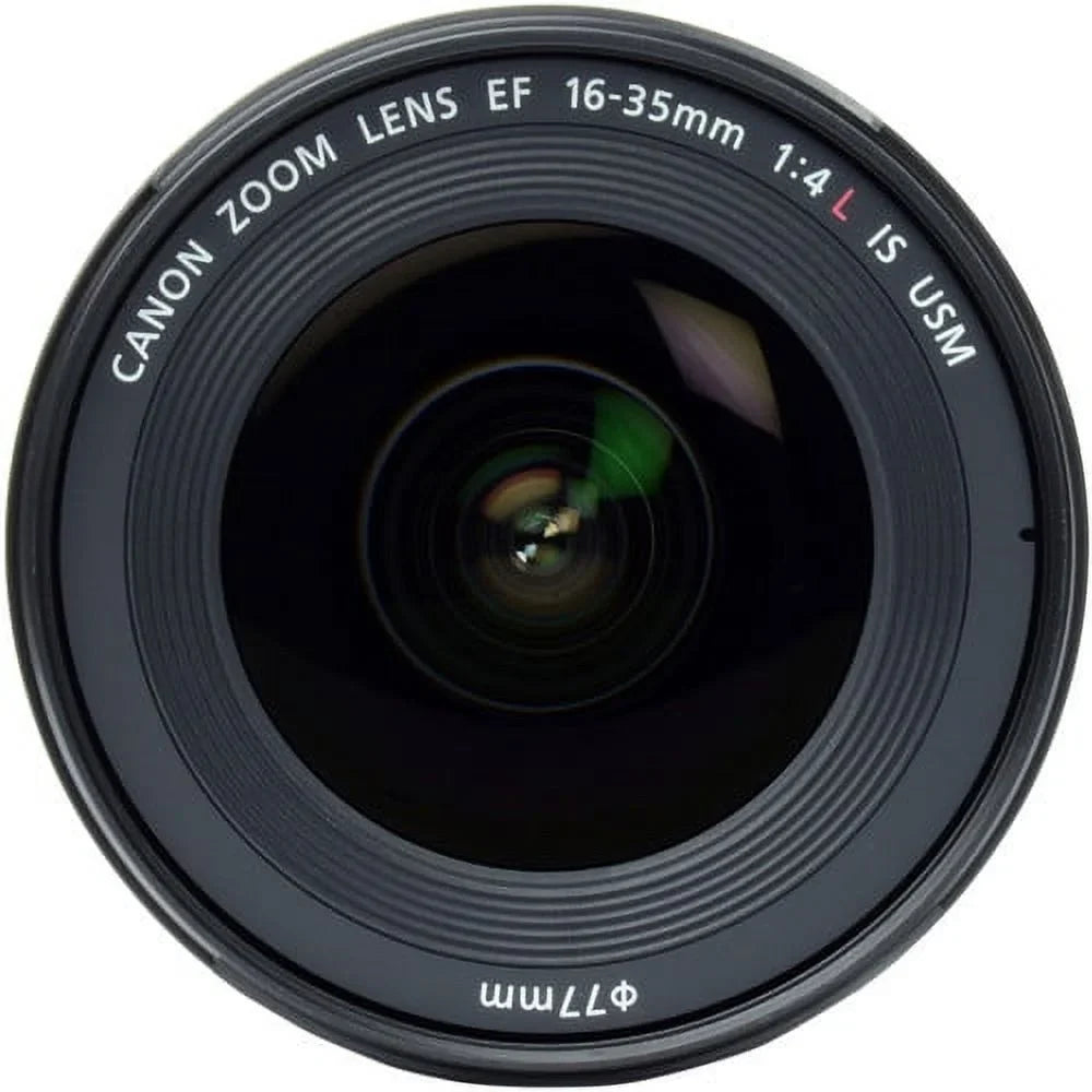 Canon EF 16-35mm f/4L IS USM Lens - Pro Bundle Includes: Lens Pouch, Tulip Hood Lens, Filter Kit, Lens Cap Keeper and More