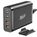 Key Power 245W USB C Charger Station, 140W PD 3.1 GaN Type C Power Adapter with 4Port Fast Charge for Air/ Pro 16", XPS, iPad, iPhone, Galaxy, Steam Deck
