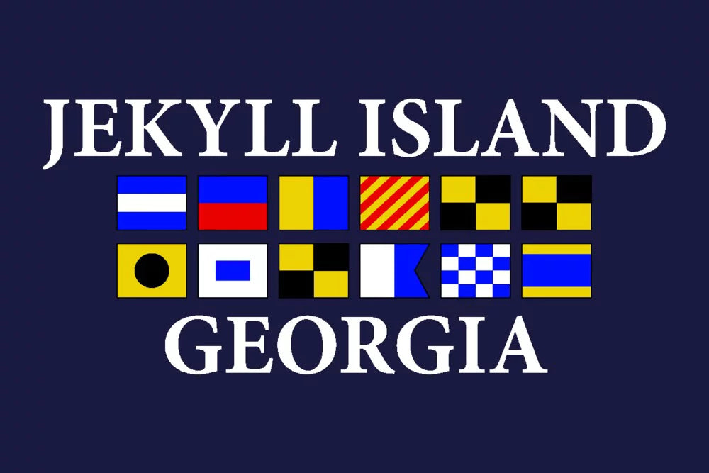 Jekyll Island, Georgia, Nautical Flags (1000 Piece Puzzle, Size 19x27, Challenging Jigsaw Puzzle for Adults and Family, Made in USA)