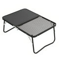 Portable Camping Table, Cutting Board and Table 2-in-1 Folding Campfire Grill for Outdoor Barbecue, Picnic, Fishing,Camping.
