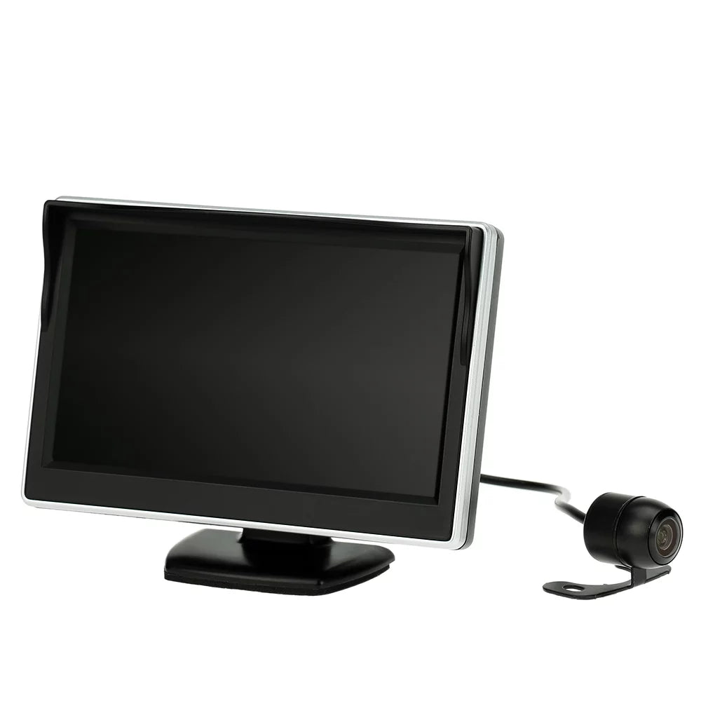 Htovila 5 Inch TFT LCD Display Monitor Car Rear View Backup Reverse System + HD Parking Camera