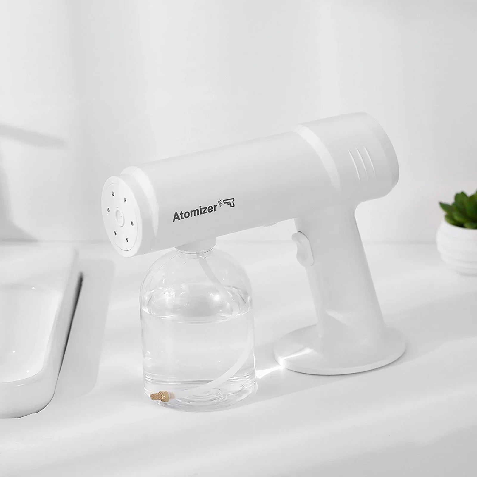 New 500ml Wireless Charging Nano Atomization Disinfection Spray Sprayer Sanitizer Machine Ce Household Portable Sprayer Machine Blue Light Steam Spray Disinfection Large Capacity Wide Range of Uses