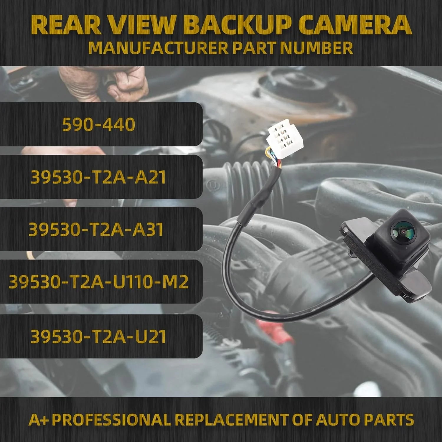 Rear View Backup Camera Compatible with 2014-2017 Honda Accord Sedan Parking ist Reversing Camera