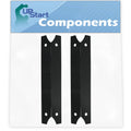 2-Pack BBQ Grill Heat Shield Plate Tent Replacement Parts for Charmglow 810-7600-S - Compatible Barbeque Porcelain Steel Flame Tamer, Flavorizer Bar, Vaporizer Bar, Burner Cover 17 3/4"