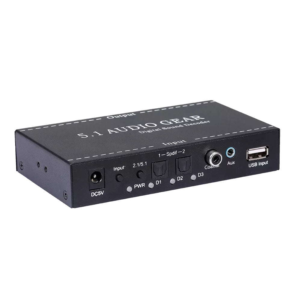 Dazzduo Digital Audio Decoder,3.5mm Audio Output Sound Decoder Audio Audio Audio Sound Decoder Audio Converter 3.5mm Support Dolby US Dolby US Output Support Dolby Converter 3.5mm Audio