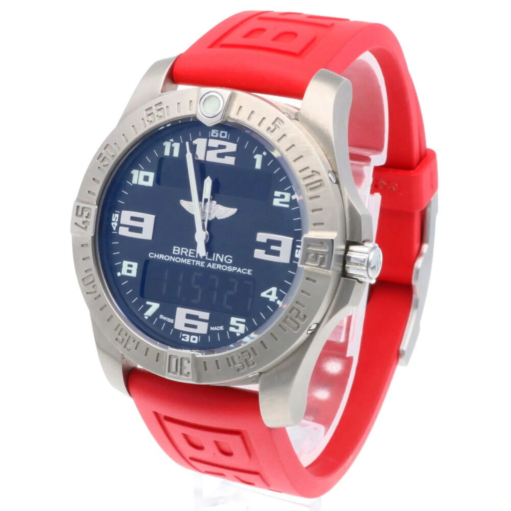 Pre-Owned Breitling Aerospace Evo Watch Titanium E79363101B1E1 Quartz Men's BREITLING (Good)