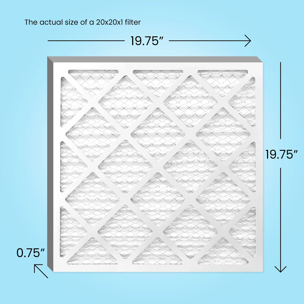 Mint Air, 20x20x1 Air Filter, MERV 13, MPR 1500, AC Furnace Air Filter, 6-Pack