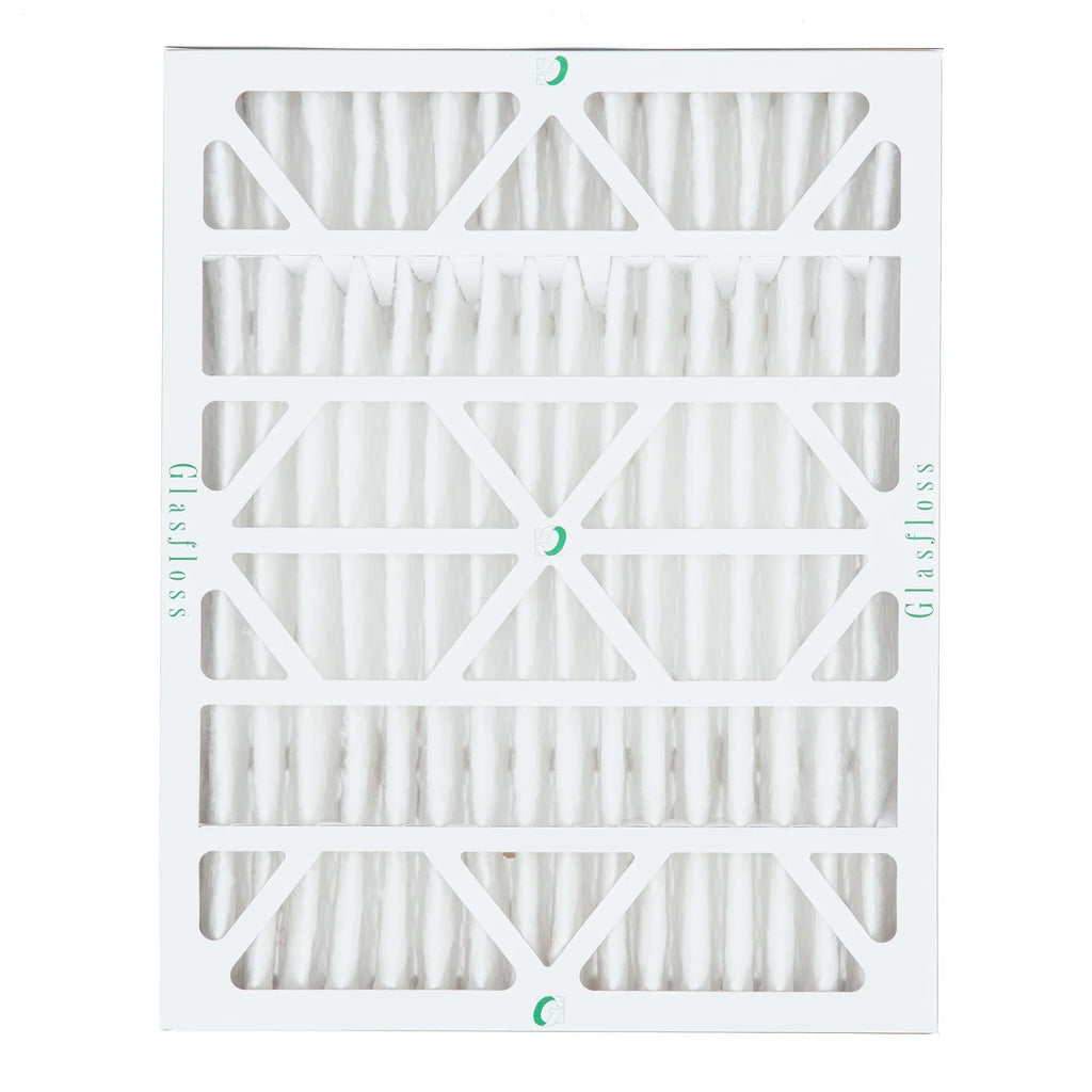 12x24x4 MERV 10 Pleated HVAC Air Filters by Glasfloss. ( Quantity 5 ) Exact Size: 11-3/8 x 23-3/8 x 3-3/4