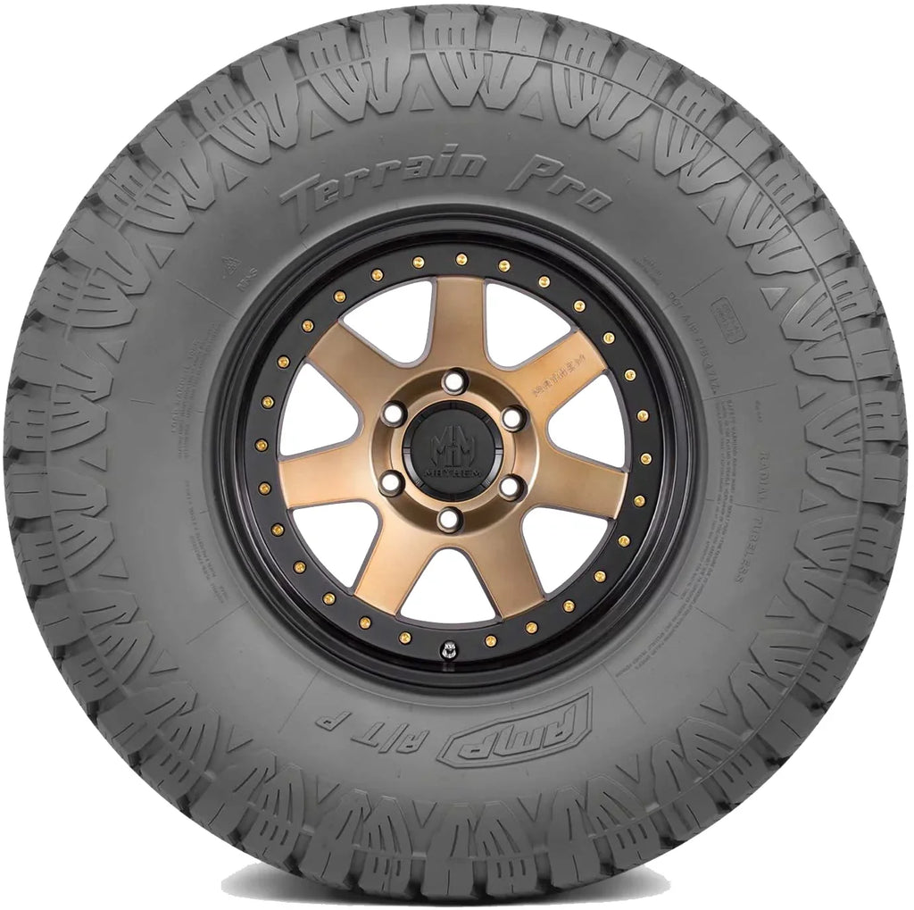 AMP Terrain Pro A/T LT265/60R20 E/10PLY BSW Fits: 2021-23 Chevrolet Silverado 1500 LT Trail Boss, 2015-19 Chevrolet Silverado 2500 HD High Country