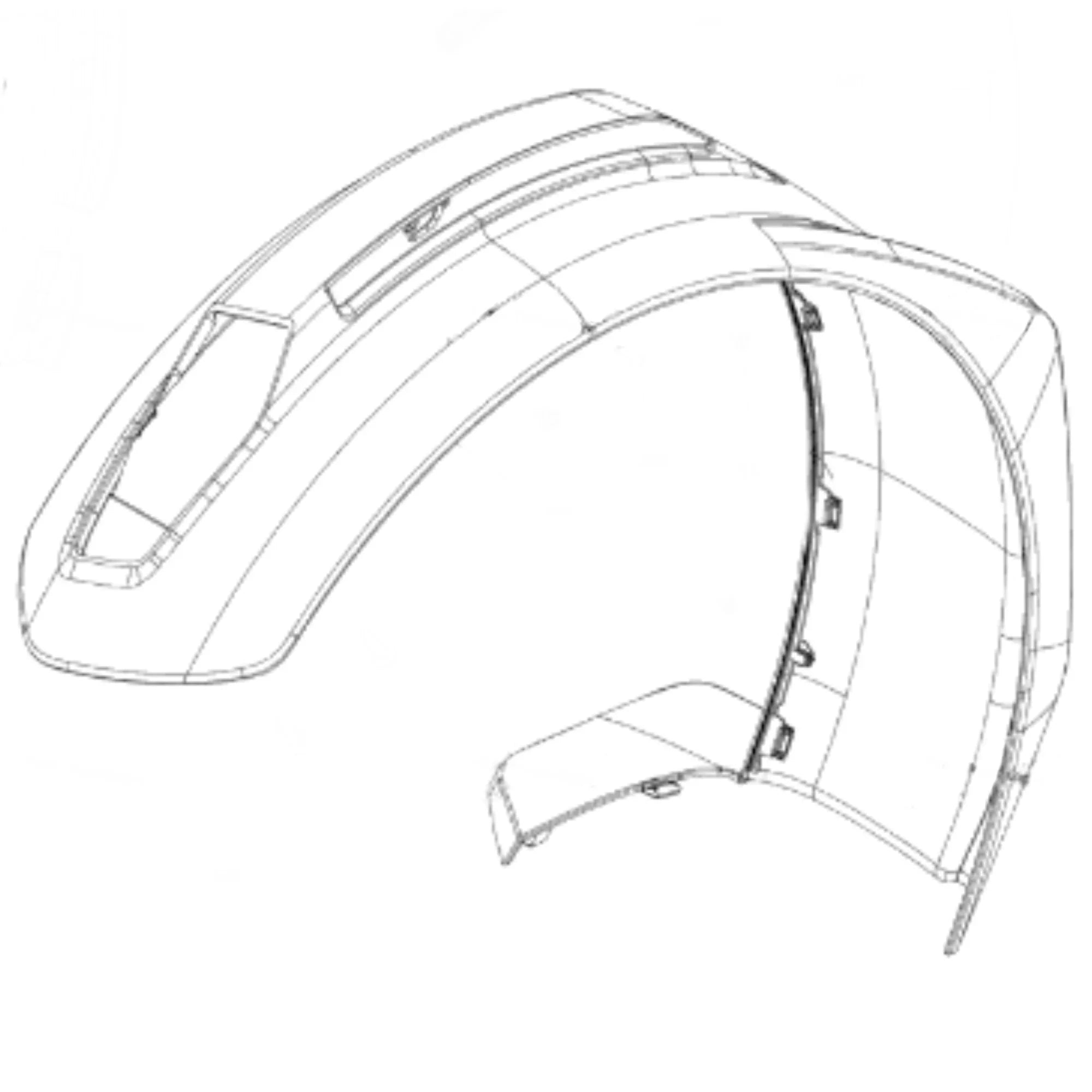 Can-Am new OEM Ryker Left Hand Front Fender, 705010755