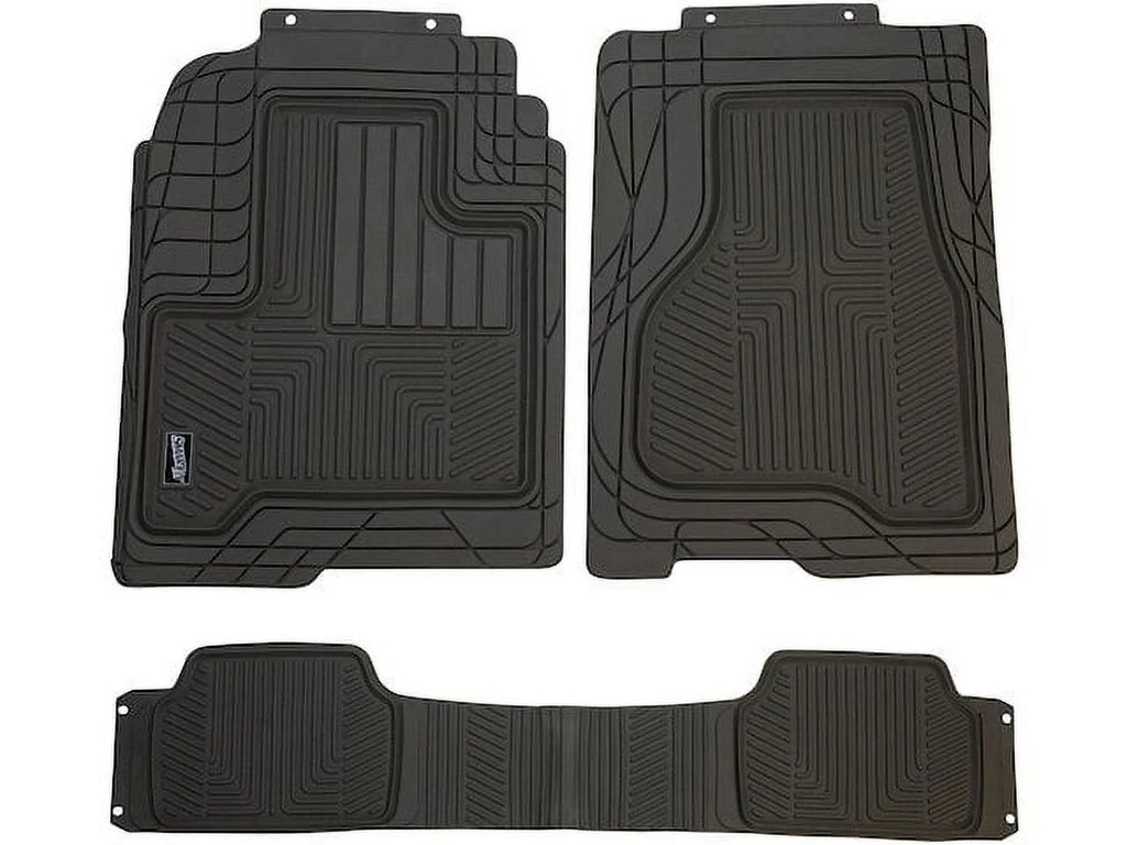 Floor Mat Set 3 Piece - Compatible with 2007 - 2018 Jeep Compass 2008 2009 2010 2011 2012 2013 2014 2015 2016 2017