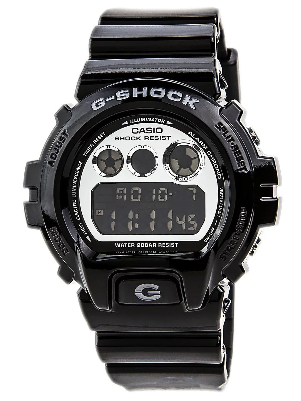DW6900NB-1 Men's G-Shock Black Resin Auto Calendar Alarm Watch