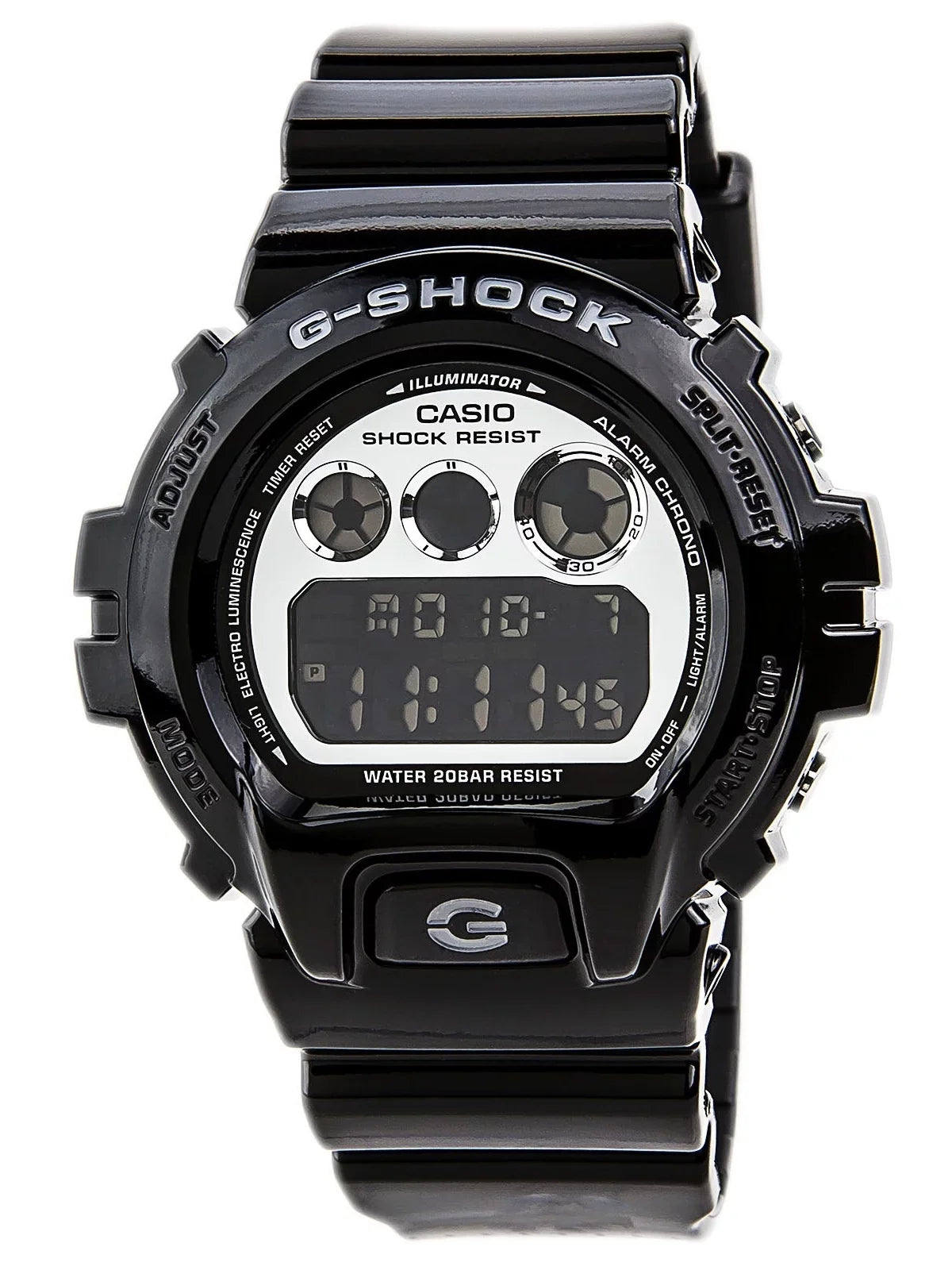 DW6900NB-1 Men's G-Shock Black Resin Auto Calendar Alarm Watch