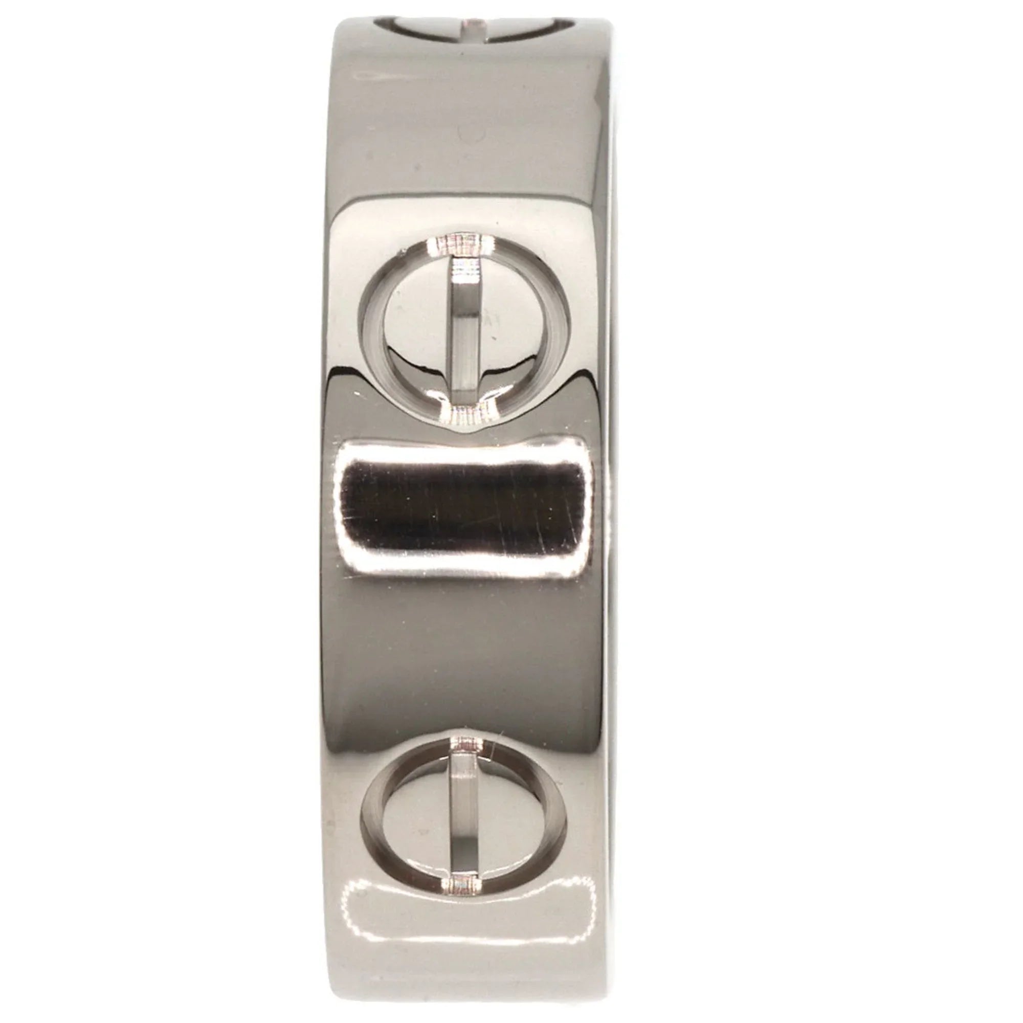 Pre-Owned Cartier Love Ring #51 Ring, 18K White Gold, Women's, CARTIER (Good)