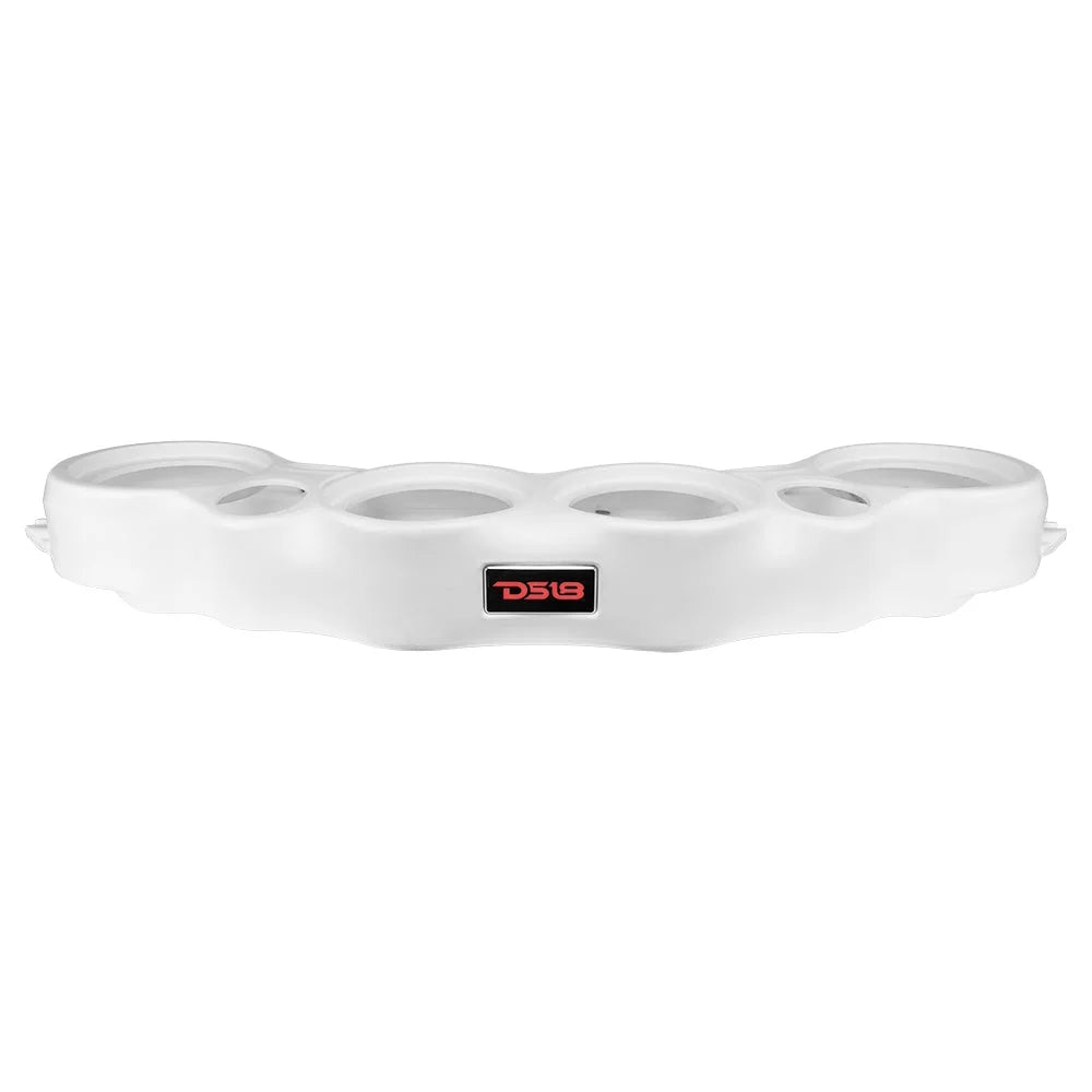 DS18 White J-LOUD Jeep Wrangler Soundbar System for JK JKU JL 07-19