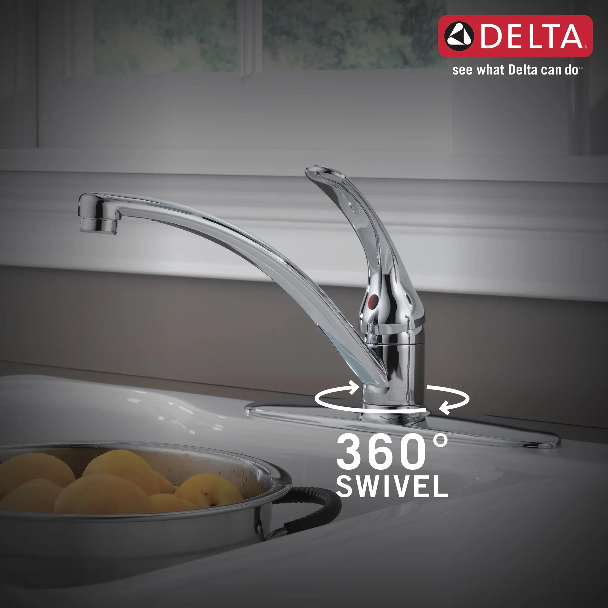 Delta Foundations® Single Handle Kitchen Faucet with Spray