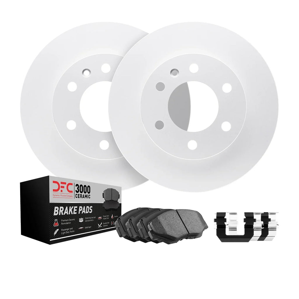 Dynamic Friction Company Front Geospec Brake Rotors with 3000 Series Ceramic Brake Pads includes Hardware 4312-67022 Fits select: 2011-2013 NISSAN JUKE, 2014-2017 NISSAN JUKE S/SV/SL/NISMO