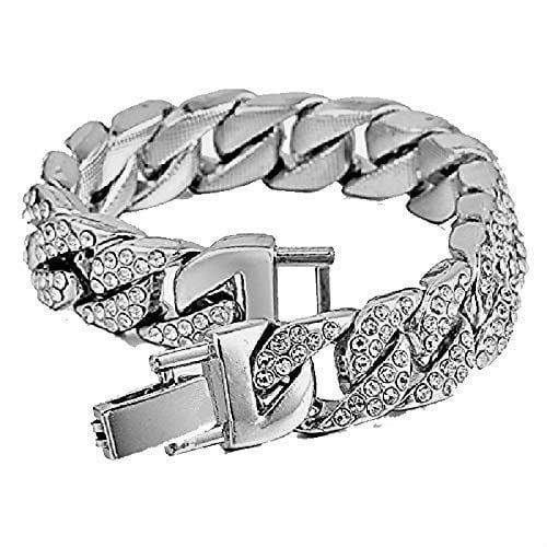 Charles Raymond Big Bling Watch Inspired by Hip Hop - Men's Iced Out Timepiece- Diamond Rhinestones on Blast - ST10311 MB SLV Blue -C