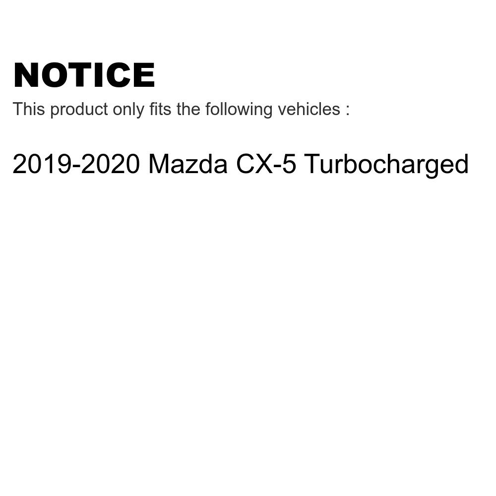 Front Rear Semi-Metallic Brake Pads Kit For 2019-2022 Mazda CX-5 Turbocharged KPF-100515
