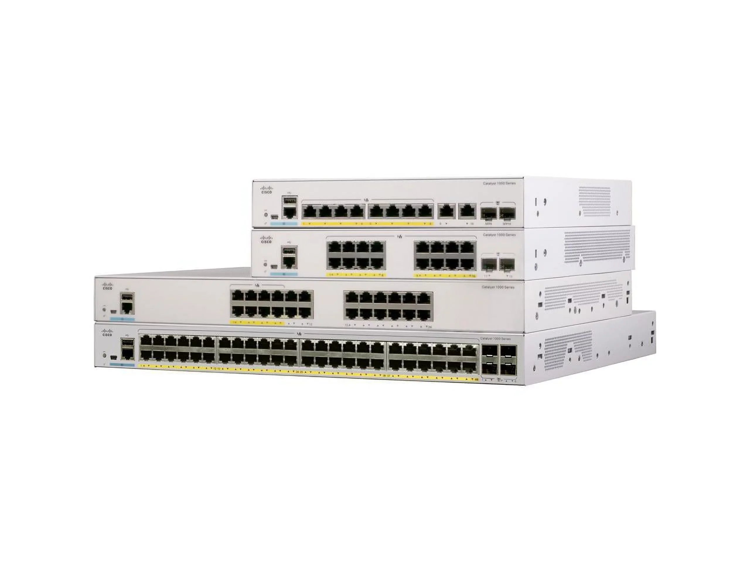 Cisco - C1000-16T-E-2G-L - Cisco Catalyst C1000-16T Ethernet Switch - 16 Ports - Manageable - 2 Layer Supported -