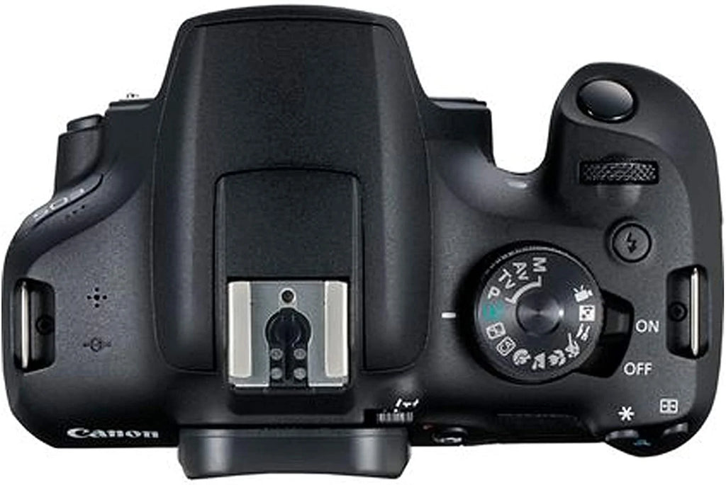 Canon EOS 2000D DSLR Camera with 18-55mm f/3.5-5.6 Zoom Lens + 128GB Card, Tripod, Flash, and More 20pc Bundle
