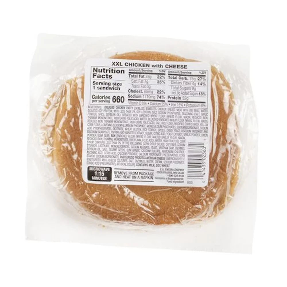 Deli Express XX Large Chicken with Cheese Sandwich -- 6 per case