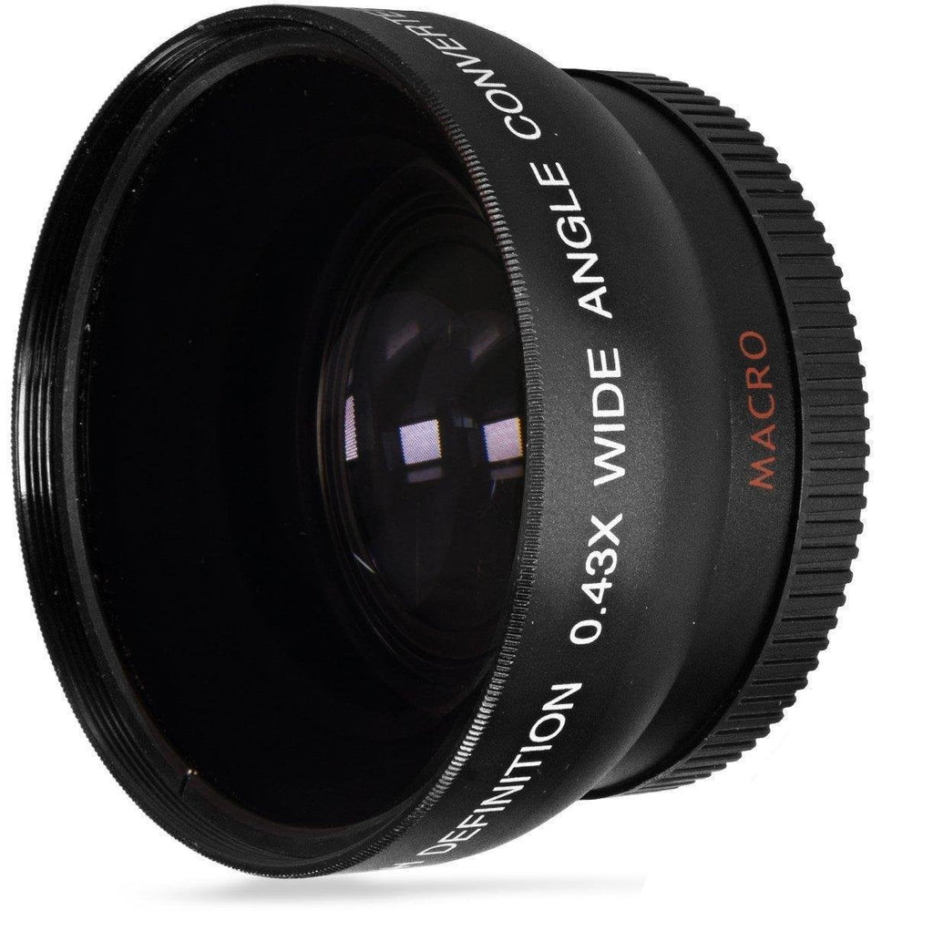 Hi-Def 2-Pc Lens Kit Telephoto & Wide Angle Lens Set For Panasonic Lumix DMC-G7H (58mm Size Compatible)