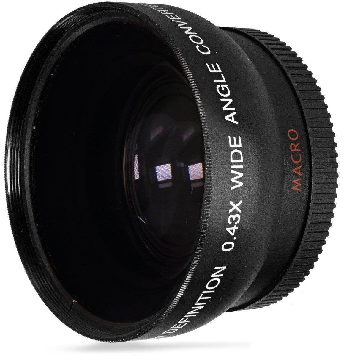 Hi-Def 2-Pc Lens Kit Telephoto & Wide Angle Lens Set For Panasonic Lumix DMC-G7H (58mm Size Compatible)